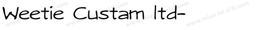 Weetie Custam ltd字体转换